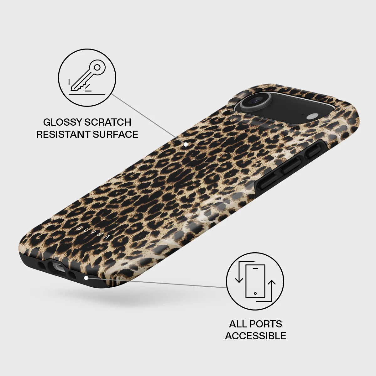 Kryt pro iPhone Air Burga Player Tough MagSafe Case - leopard - iSTYLE CZ