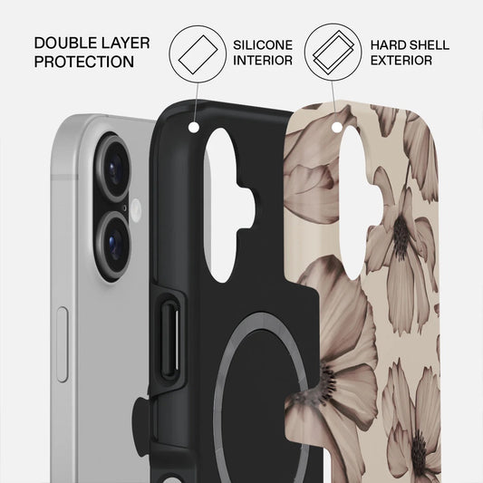 Kryt pro iPhone 17 Burga Barely Yours Tough MagSafe Case - květinový - iSTYLE CZ