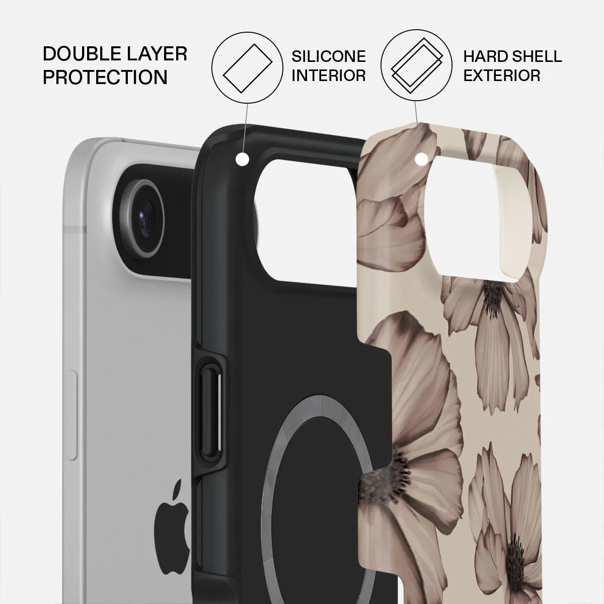 Kryt pro iPhone Air Burga Barely Yours Tough MagSafe Case - květinový - iSTYLE CZ