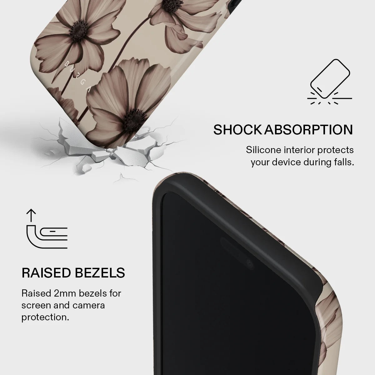 Kryt pro iPhone Air Burga Barely Yours Tough MagSafe Case - květinový - iSTYLE CZ