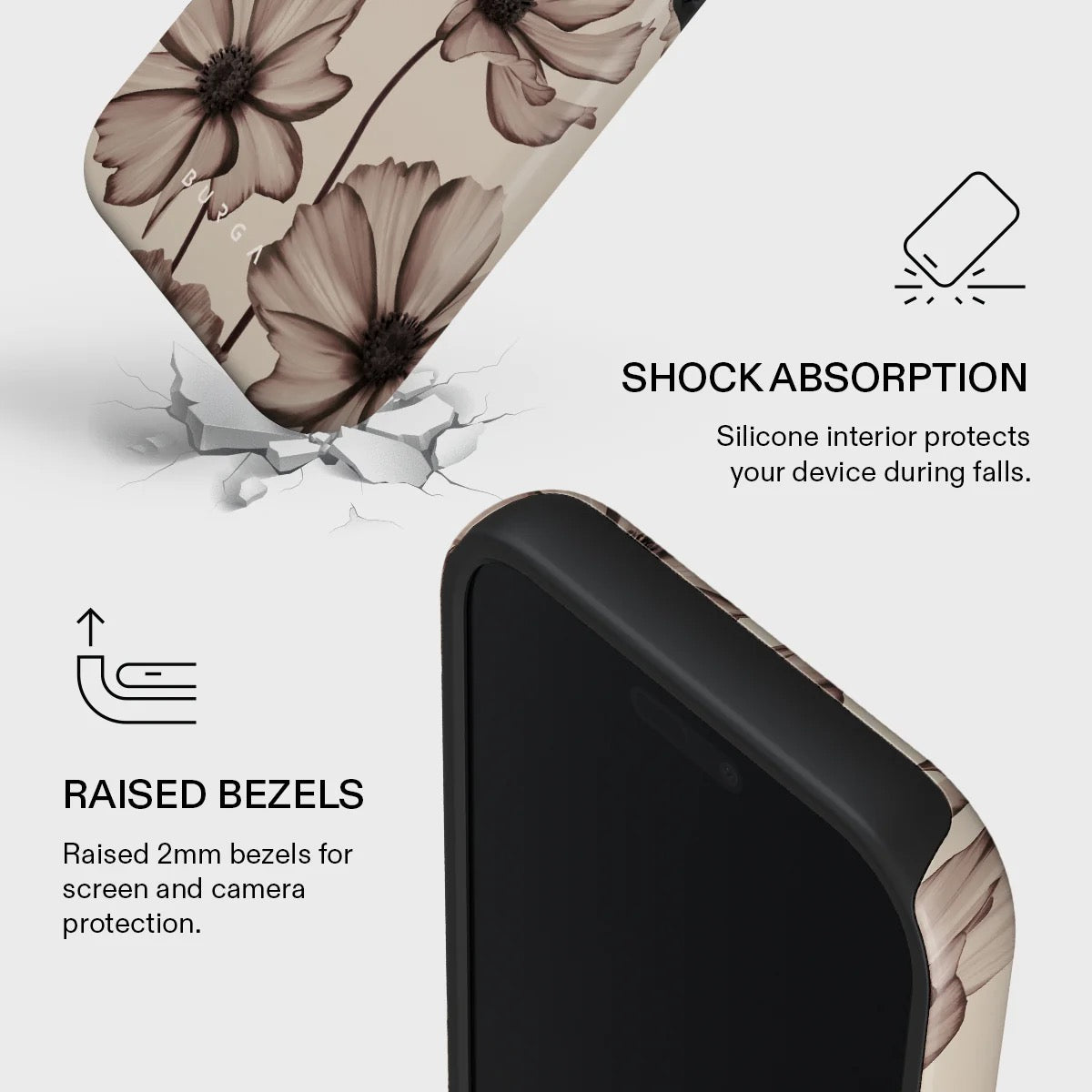 Kryt pro iPhone 17 Pro Burga Barely Yours Tough MagSafe Case - květinový - iSTYLE CZ