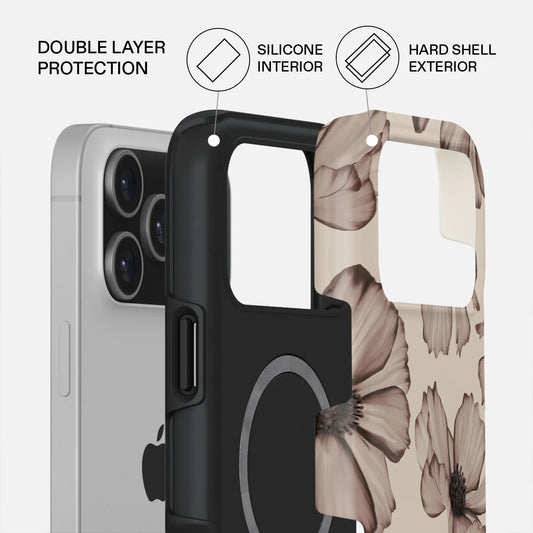 Kryt pro iPhone 17 Pro Max Burga Barely Yours Tough MagSafe Case - květinový - iSTYLE CZ