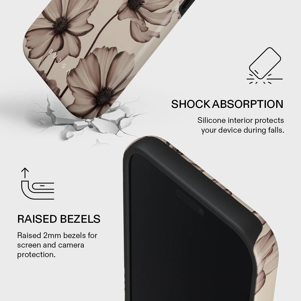 Kryt pro iPhone 17 Pro Max Burga Barely Yours Tough MagSafe Case - květinový - iSTYLE CZ