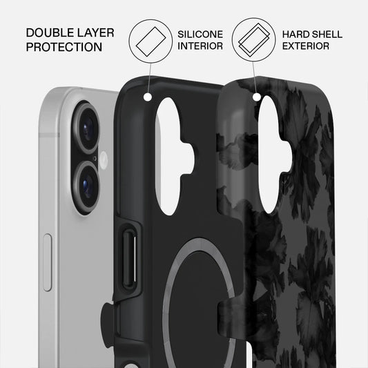 Kryt pro iPhone 17 Burga Nocturnal Tough MagSafe Case - květinový tmavý - iSTYLE CZ