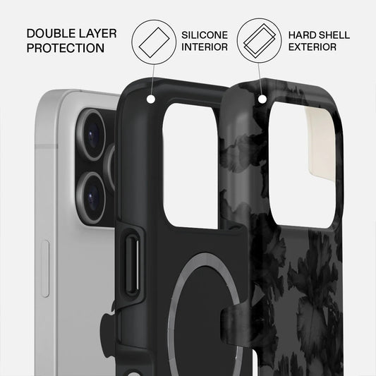Kryt pro iPhone 17 Pro Burga Nocturnal Tough MagSafe Case - květinový tmavý - iSTYLE CZ