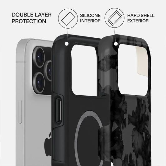 Kryt pro iPhone 17 Pro Max Burga Nocturnal Tough MagSafe Case - květinový tmavý - iSTYLE CZ