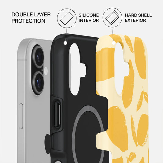Kryt pro iPhone 17 Burga Lemon Tart Tough MagSafe Case - citrón - iSTYLE CZ