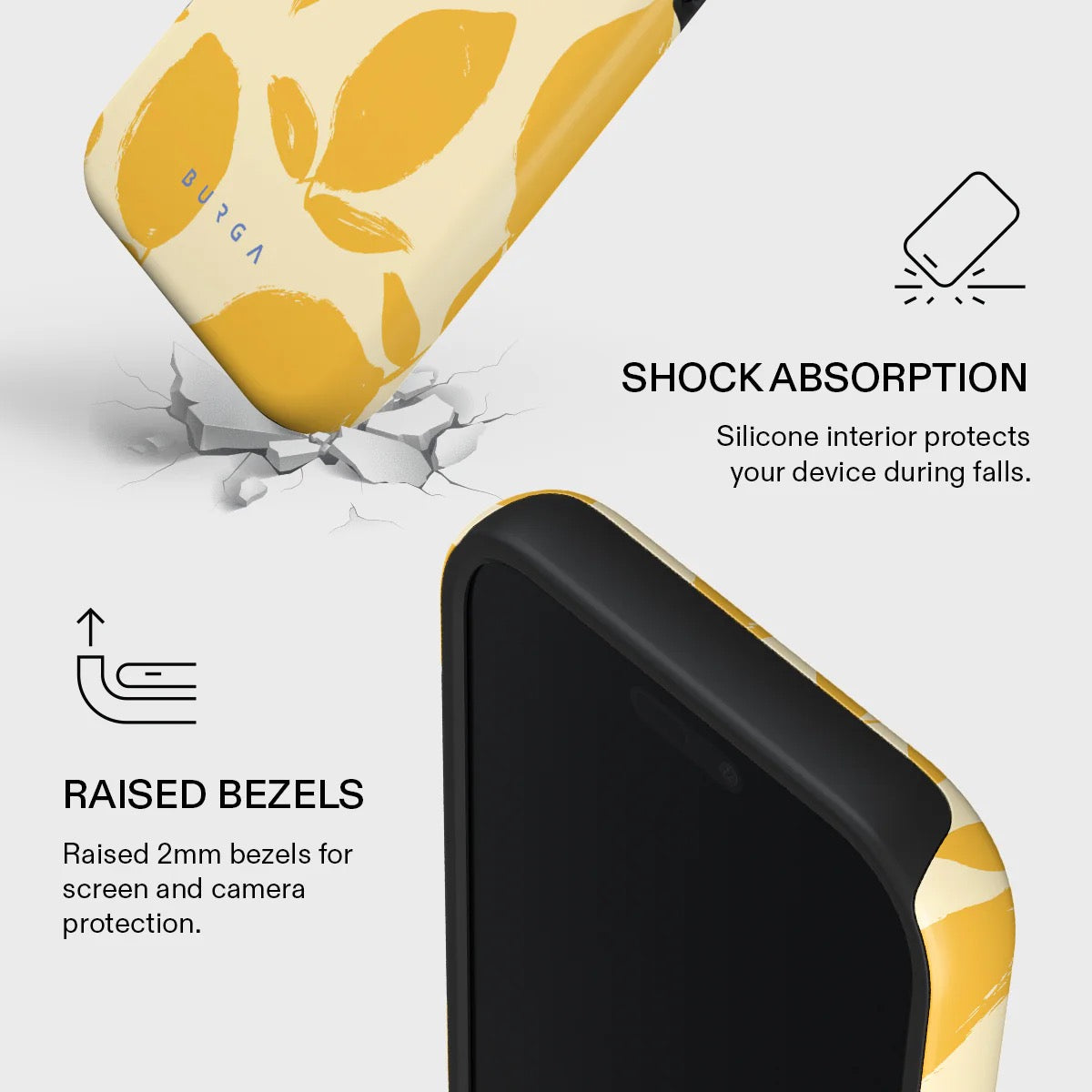 Kryt pro iPhone 17 Pro Max Burga Lemon Tart Tough MagSafe Case - citrón - iSTYLE CZ