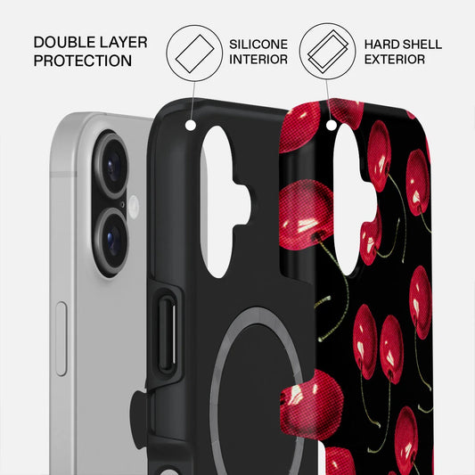Kryt pro iPhone 17 Burga Cherrybomb Tough MagSafe Case - třešeň - iSTYLE CZ