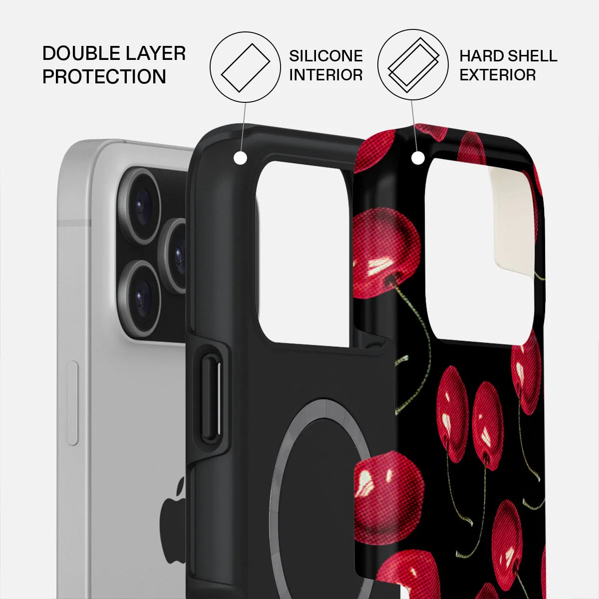 Kryt pro iPhone 17 Pro Max Burga Cherrybomb Tough MagSafe Case - třešeň - iSTYLE CZ