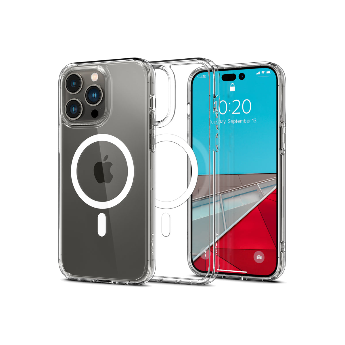 MagSafe kryt na iPhone 14 Pro Max Spigen Crystal Hybrid Mag - bílý - iSTYLE CZ