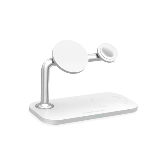 Bezdrátová nabíječka Mobile Origin 3in1 Wireless Charger - bílá - iSTYLE CZ