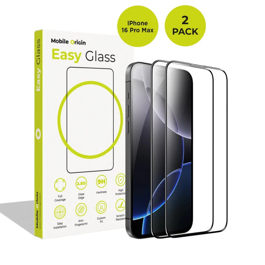 Ochranné sklo pro iPhone 16 Pro Max Mobile Origin EasyGlass - 2 ks