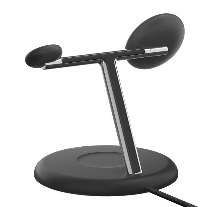 MagSafe bezdrátový nabíjecí stojan Belkin BoostCharge Pro 3in1 s Qi2 - černý - iSTYLE CZ