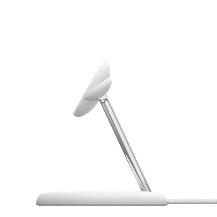 MagSafe bezdrátový nabíjecí stojan Belkin BoostCharge Pro 3in1 s Qi2 - bílý - iSTYLE CZ