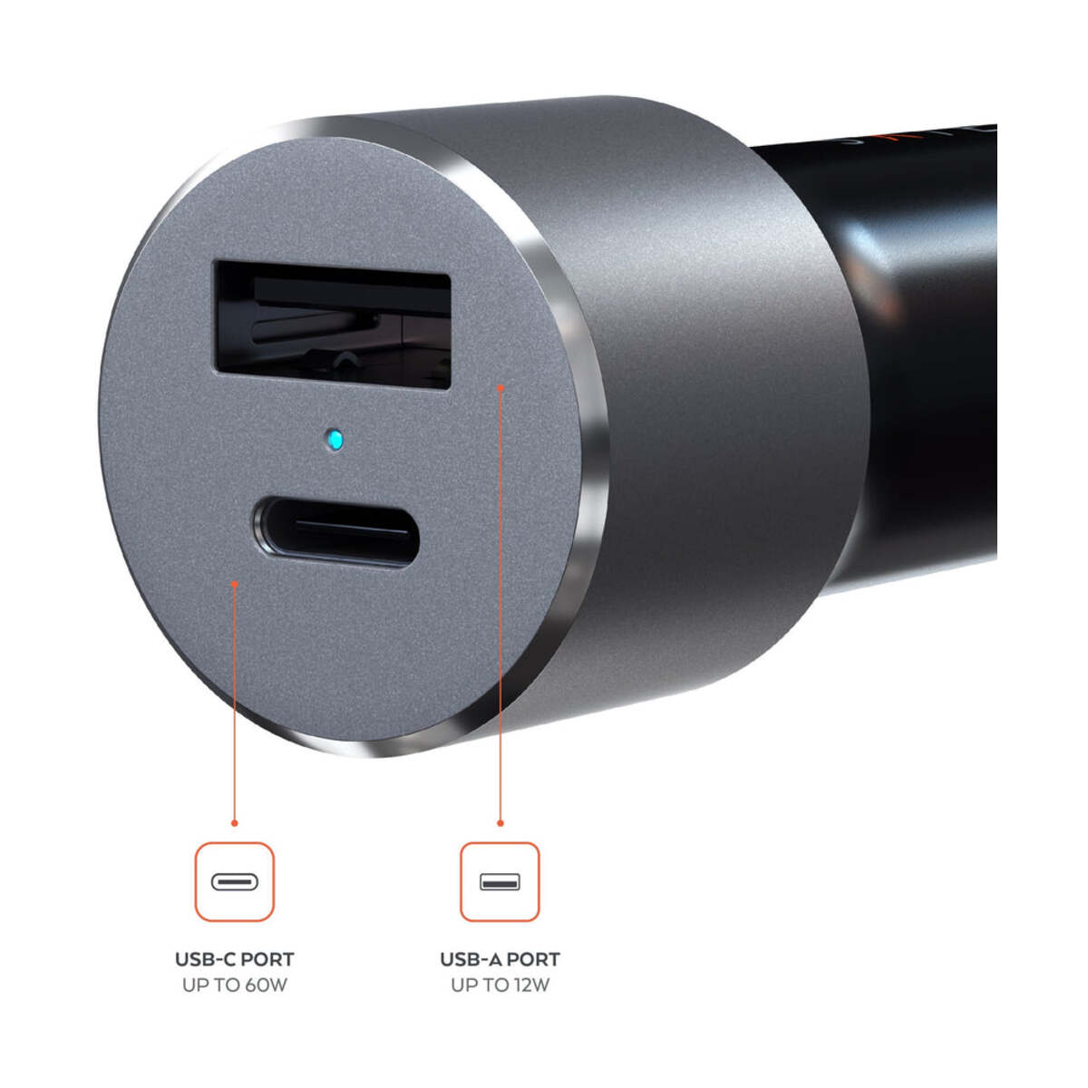 72W USB-C PD nabíječka do auta Satechi - vesmírně šedá - iSTYLE CZ