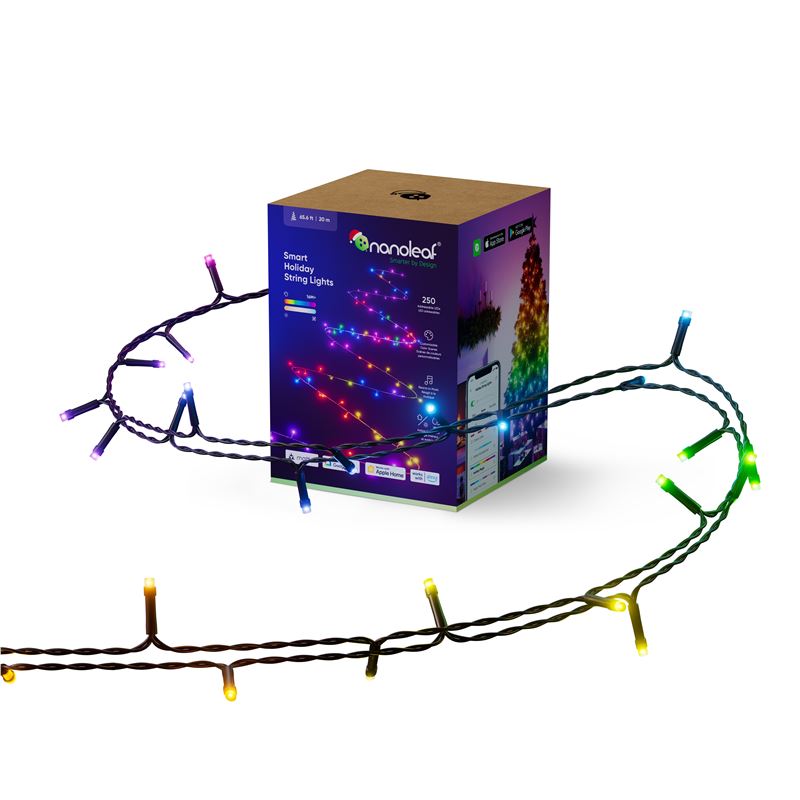 Chytré žárovky na stromeček Nanoleaf Essentials Smart Holiday String Lights 20 m - iSTYLE CZ