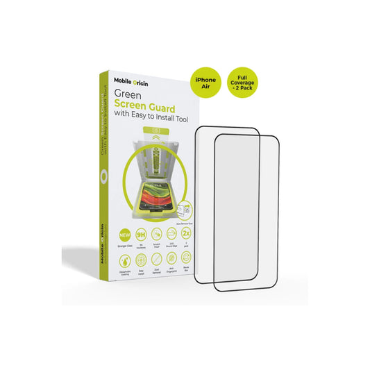 Ochranné sklo pro iPhone Air Mobile Origin Screen Guard s aplikátorem, úplným pokrytím, 2 ks - iSTYLE CZ