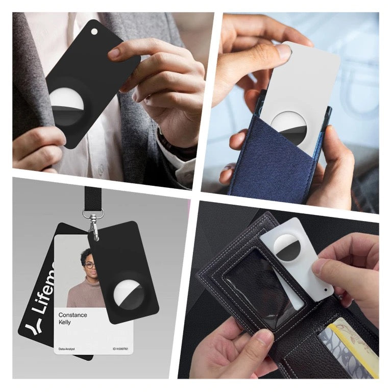 Ultra-tenká karta pro AirTag Mobile Origin Airtag Wallet Card - bílá - iSTYLE CZ