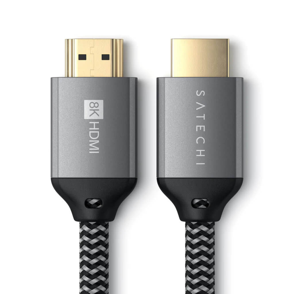 Opletený 2m kabel Satechi 8K Ultra HD High Speed HDMI - černý - iSTYLE CZ