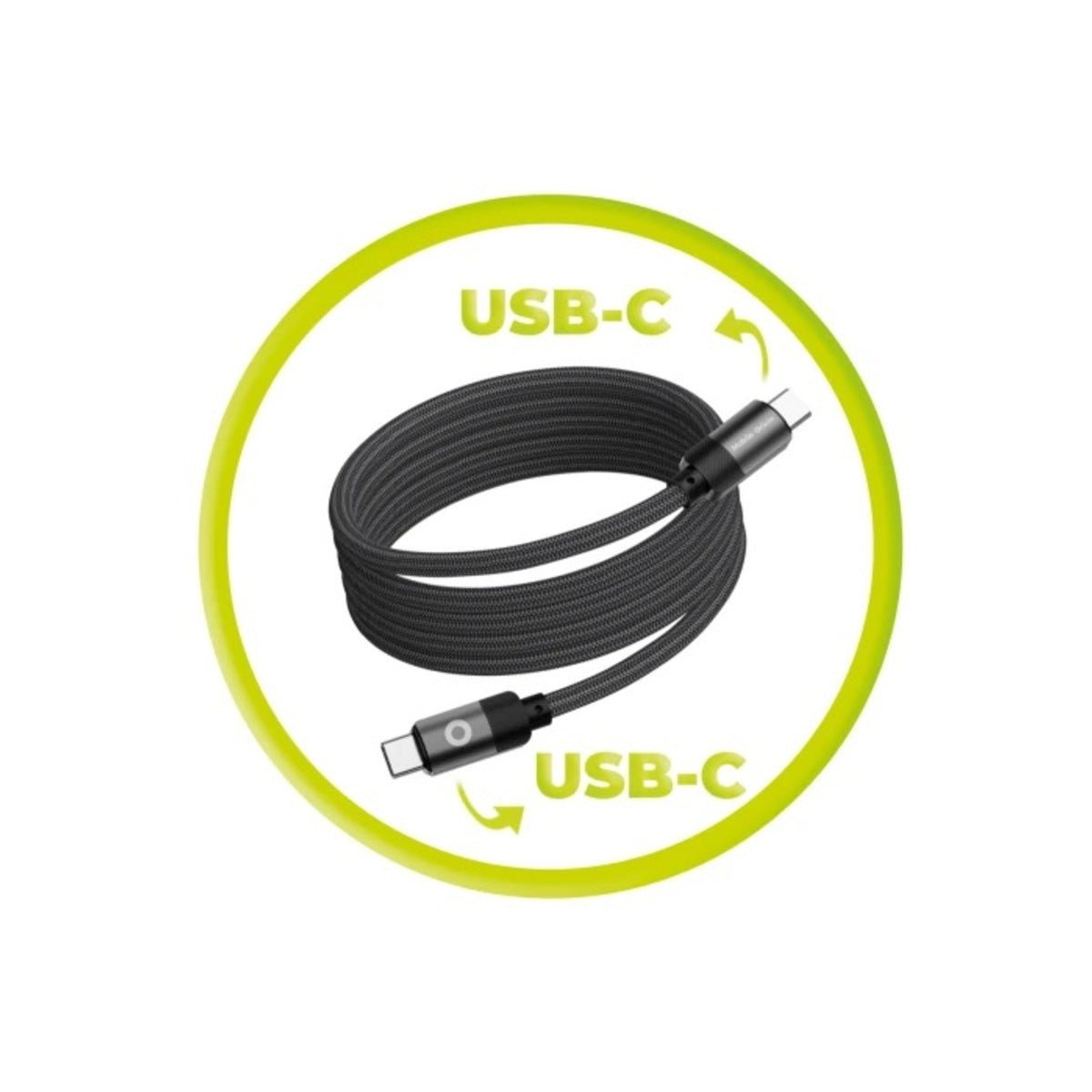Magnetický 27W nabíjecí kabel Mobile Origin Original Cable USB-C / USB-C 1m - černý - iSTYLE CZ