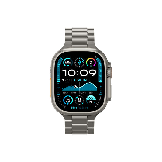 Řemínek pro Apple Watch 49mm/46mm/45mm/44mm Spigen Modern Fit Titanium Band - přírodně titanový - iSTYLE CZ