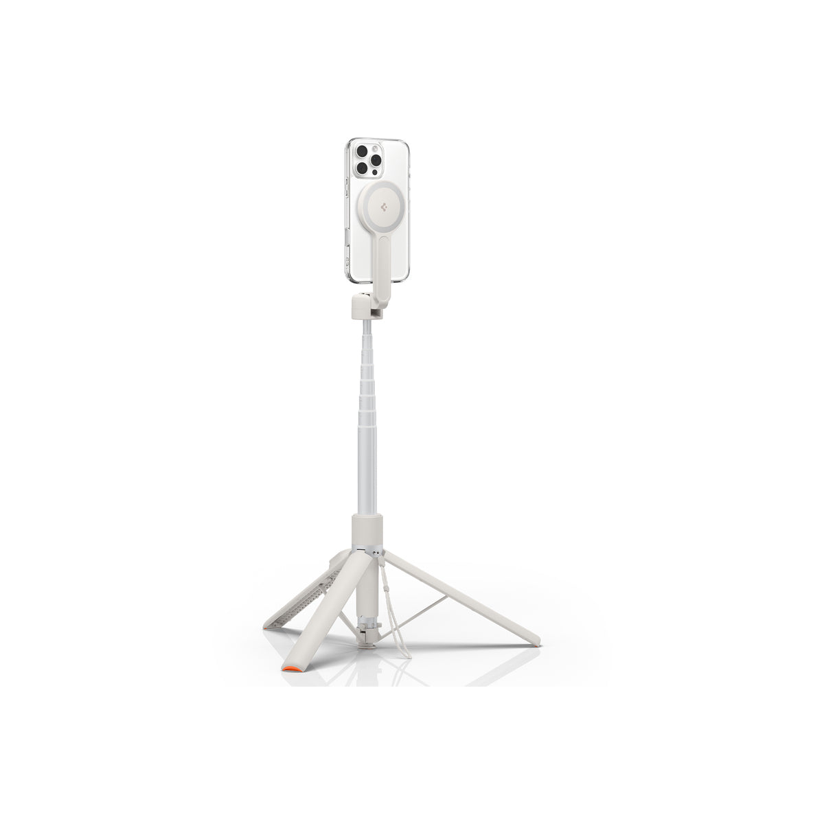 Stativ Spigen Selfie Stick MagSafe+ Tripod - světlý - iSTYLE CZ