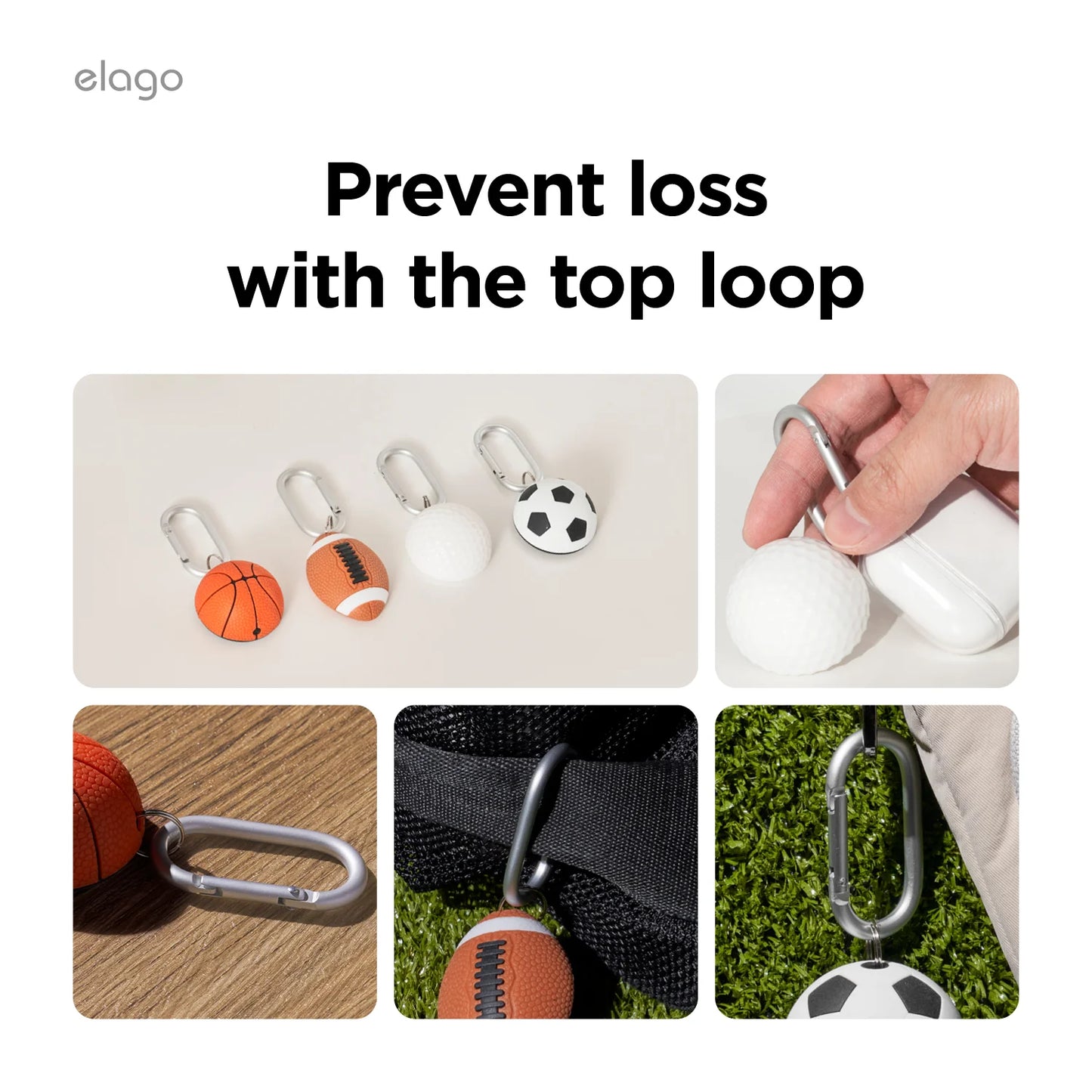 Pouzdro pro AirTag Elago Sport Edition Basketball
