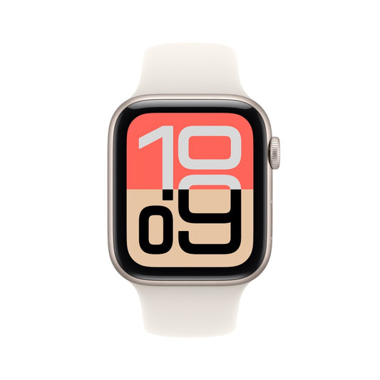 Apple Watch SE 3 GPS 40mm hvězdně bílé hliníkové pouzdro s hvězdně bílým sportovním řemínkem - S/M - iSTYLE CZ