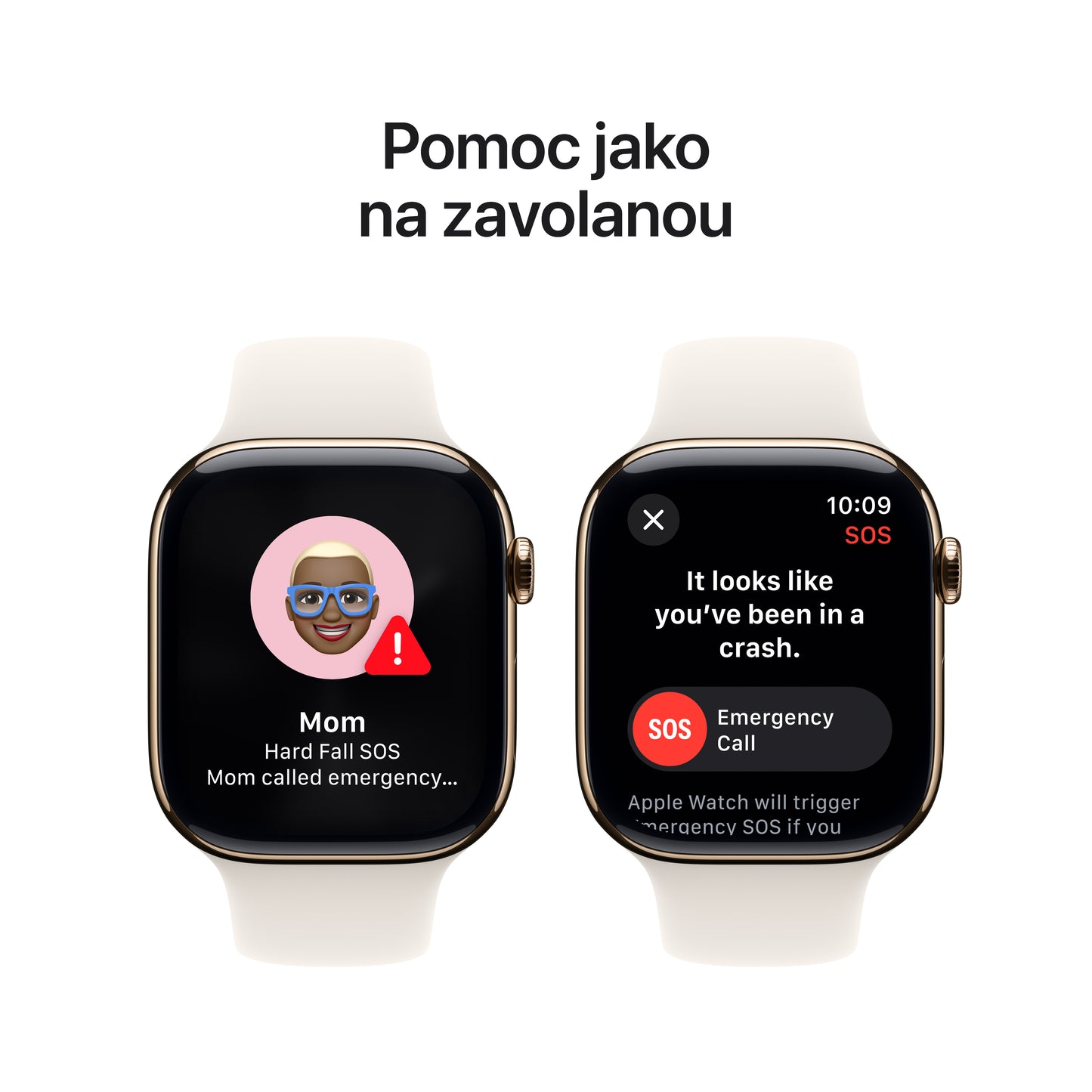 Apple Watch Series 10 GPS + Cellular 42mm zlaté titanové pouzdro s hvězdně bílým sportovním řemínkem - M/L