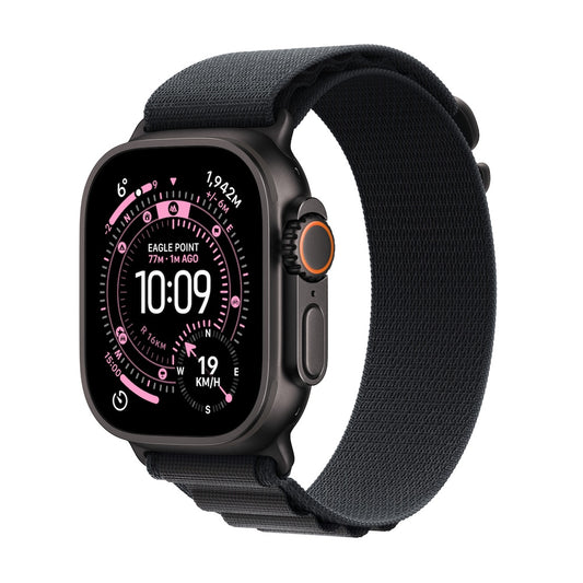 Apple Watch Ultra 3 GPS + Cellular 49mm černě titanové pouzdro s černým alpským tahem - S - iSTYLE CZ