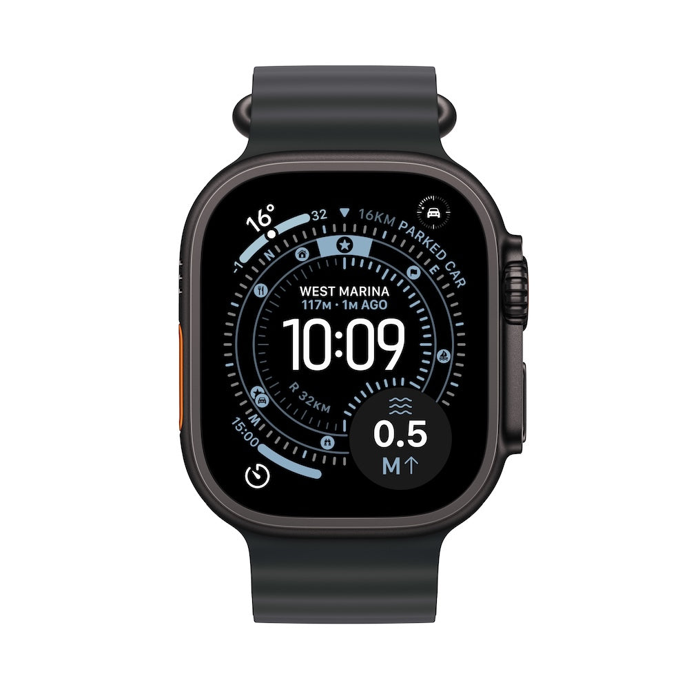 Apple Watch Ultra 3 GPS + Cellular 49mm černě titanové pouzdro s černým oceánským řemínkem - iSTYLE CZ