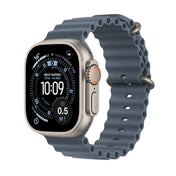 Apple Watch Ultra 3 GPS + Cellular 49mm přírodně titanové pouzdro s ocelově modrým oceánským řemínkem - iSTYLE CZ