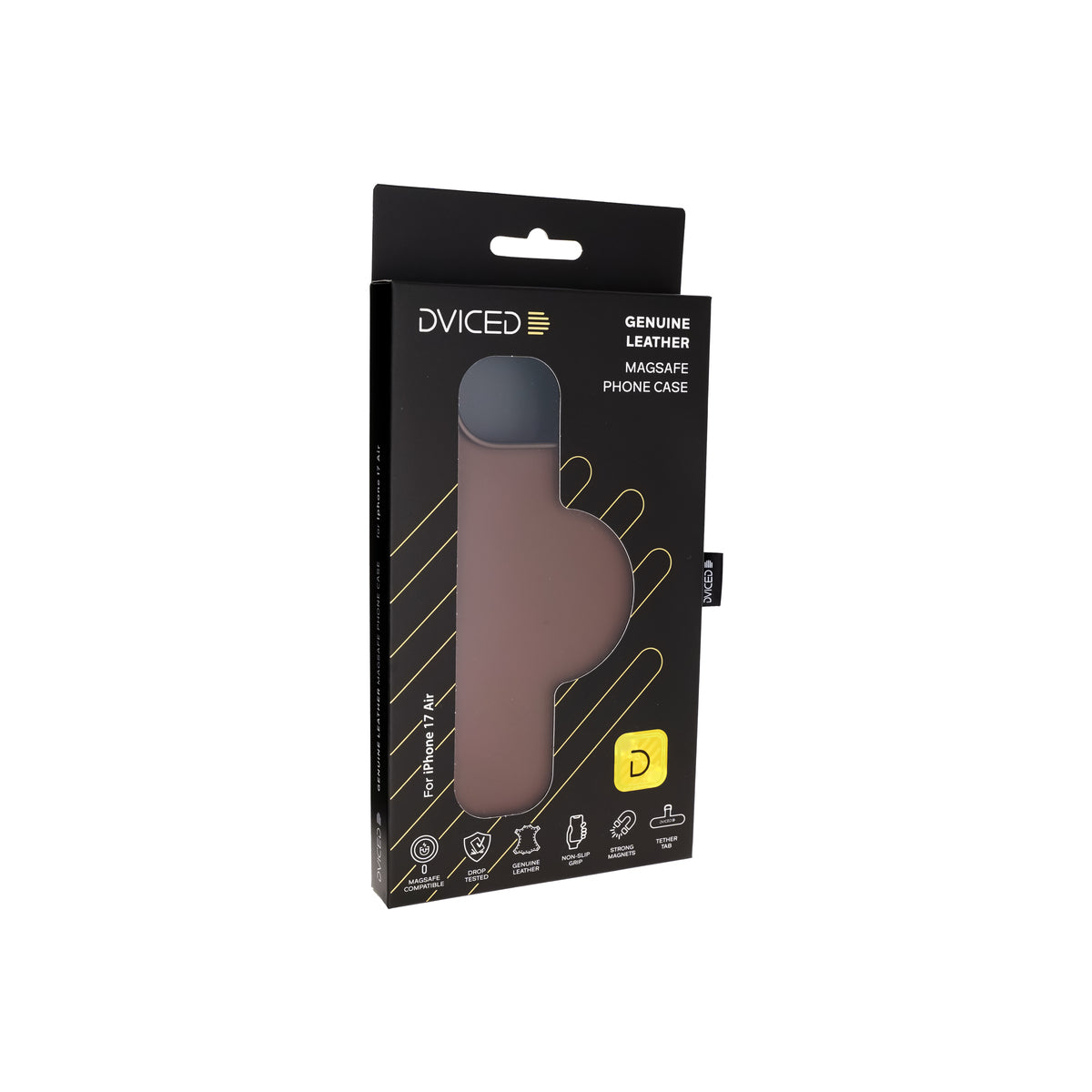Kryt pro iPhone Air Dviced Leather MagSafe Case – hnědý - iSTYLE CZ