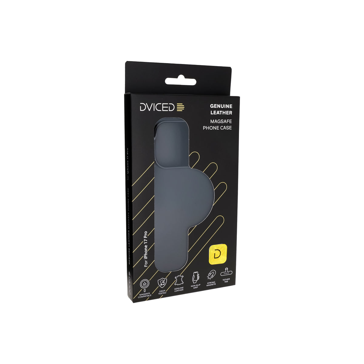 Kryt pro iPhone 17 Pro Dviced Leather MagSafe Case – černý - iSTYLE CZ