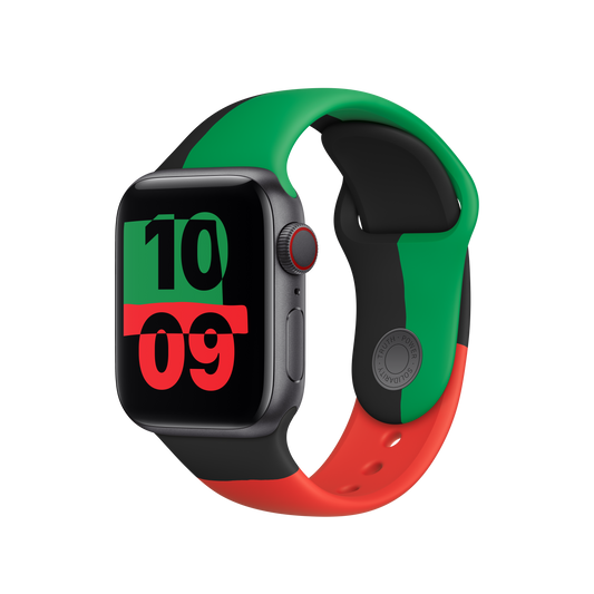 Apple Watch 38/40/41 mm sportovní řemínek Black Unity – M/L - iSTYLE CZ