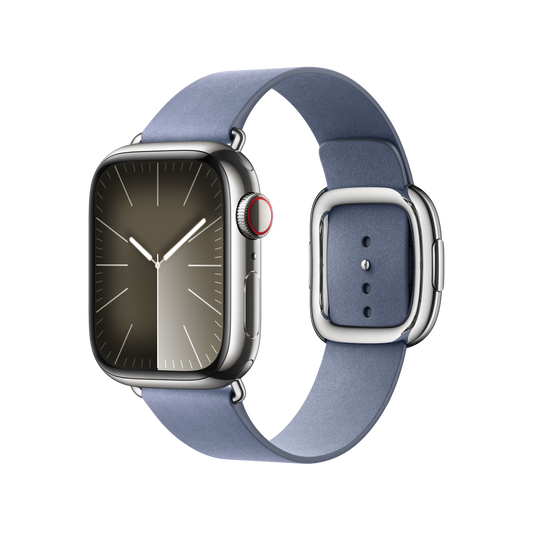 Apple Watch 38/40/41 mm Levandulově modrý řemínek s moderní přezkou – velký - iSTYLE CZ