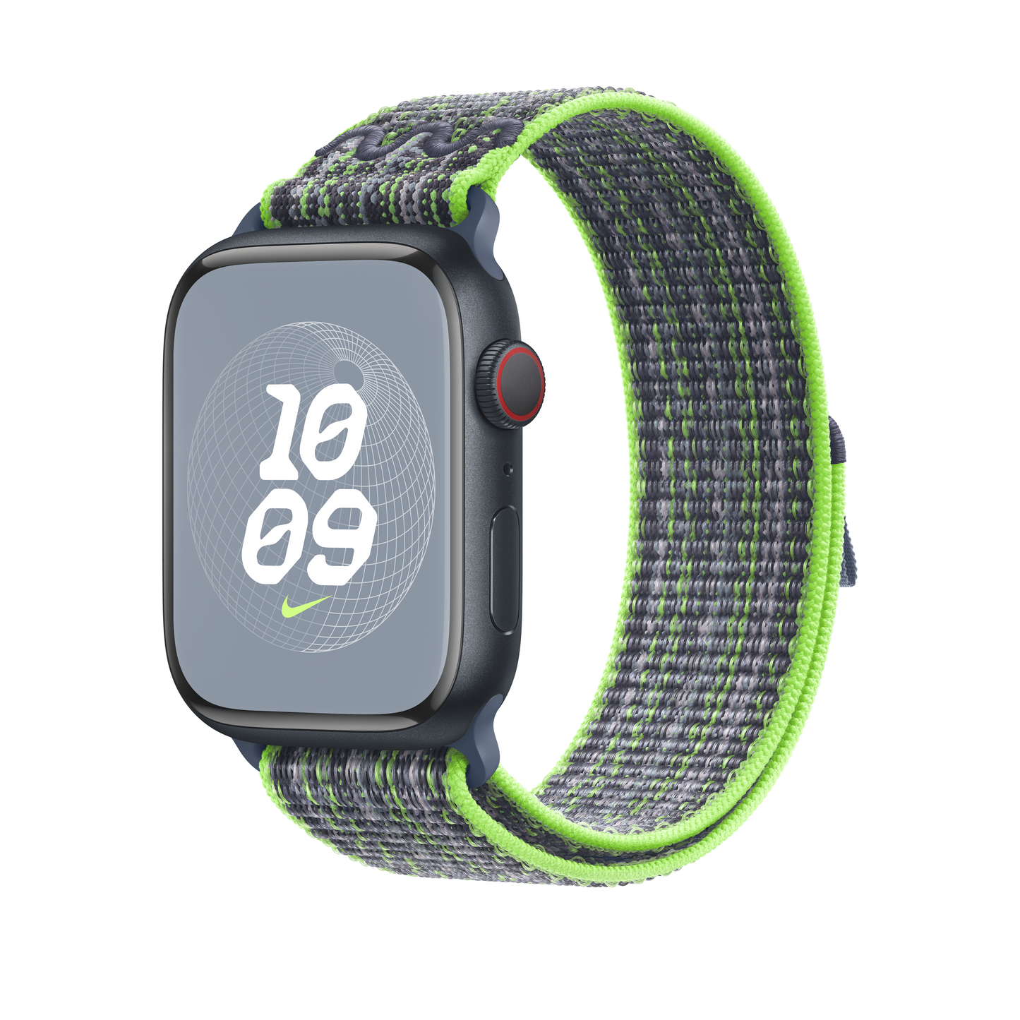 Apple Watch 42/44/45/49 mm jasně zelený / modrý provlékací sportovní řemínek Nike - iSTYLE CZ