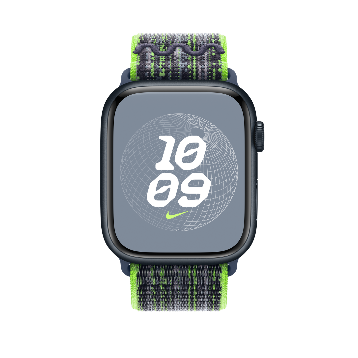 Apple Watch 42/44/45/49 mm jasně zelený / modrý provlékací sportovní řemínek Nike - iSTYLE CZ