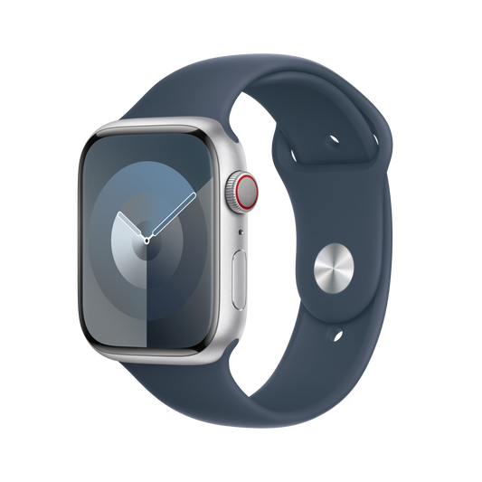 Apple Watch 42/44/45/49 mm bouřkově modrý sportovní řemínek – M/L - iSTYLE CZ