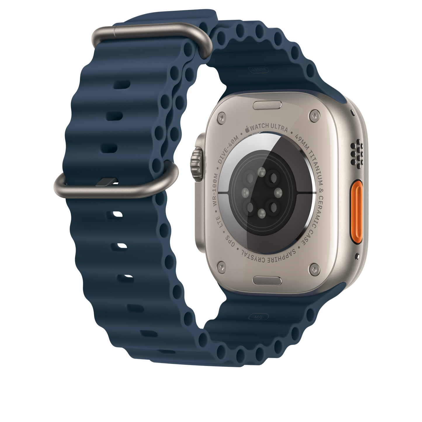 Apple Watch 44/45/49 mm modré prodloužení Oceánského řemínku - iSTYLE CZ