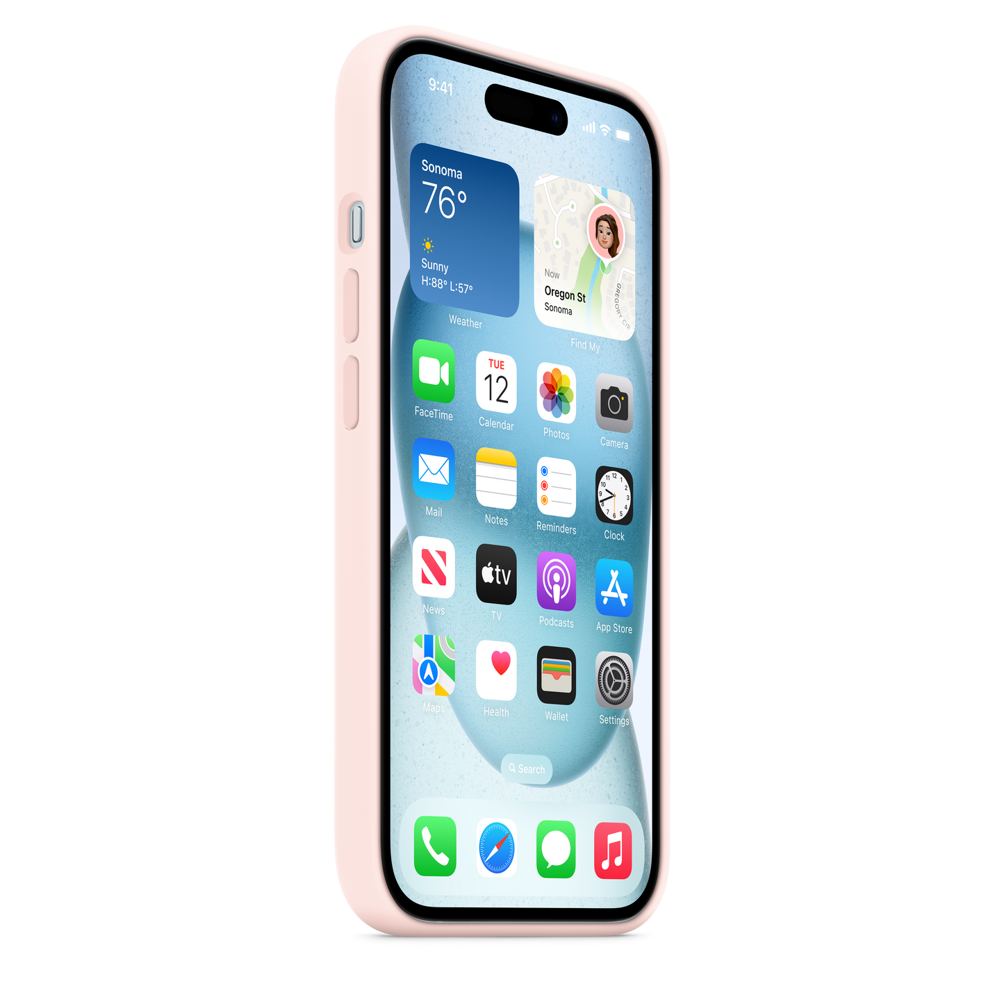 Apple silikonový kryt s MagSafe na iPhone 15 – světle růžový - iSTYLE CZ