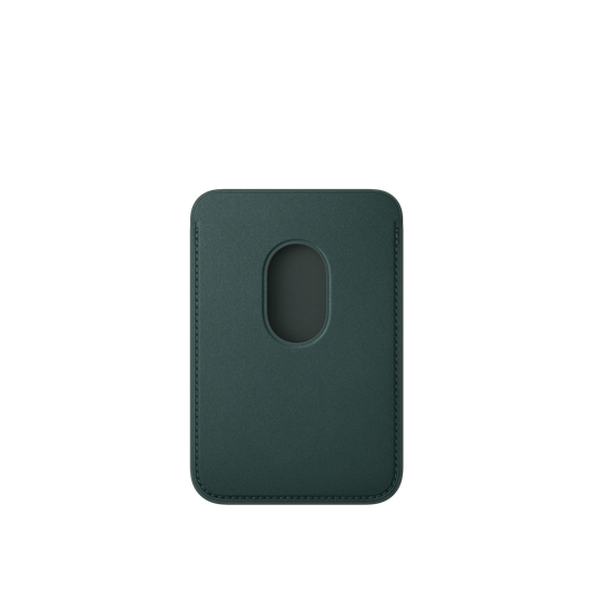 Apple peněženka z tkaniny FineWoven s MagSafe k iPhonu - tmavě zelená - iSTYLE CZ