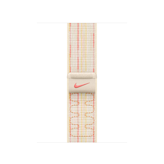 Apple Watch 38/40/41mm hvězdně bílý / růžový provlékací sportovní řemínek Nike - iSTYLE CZ