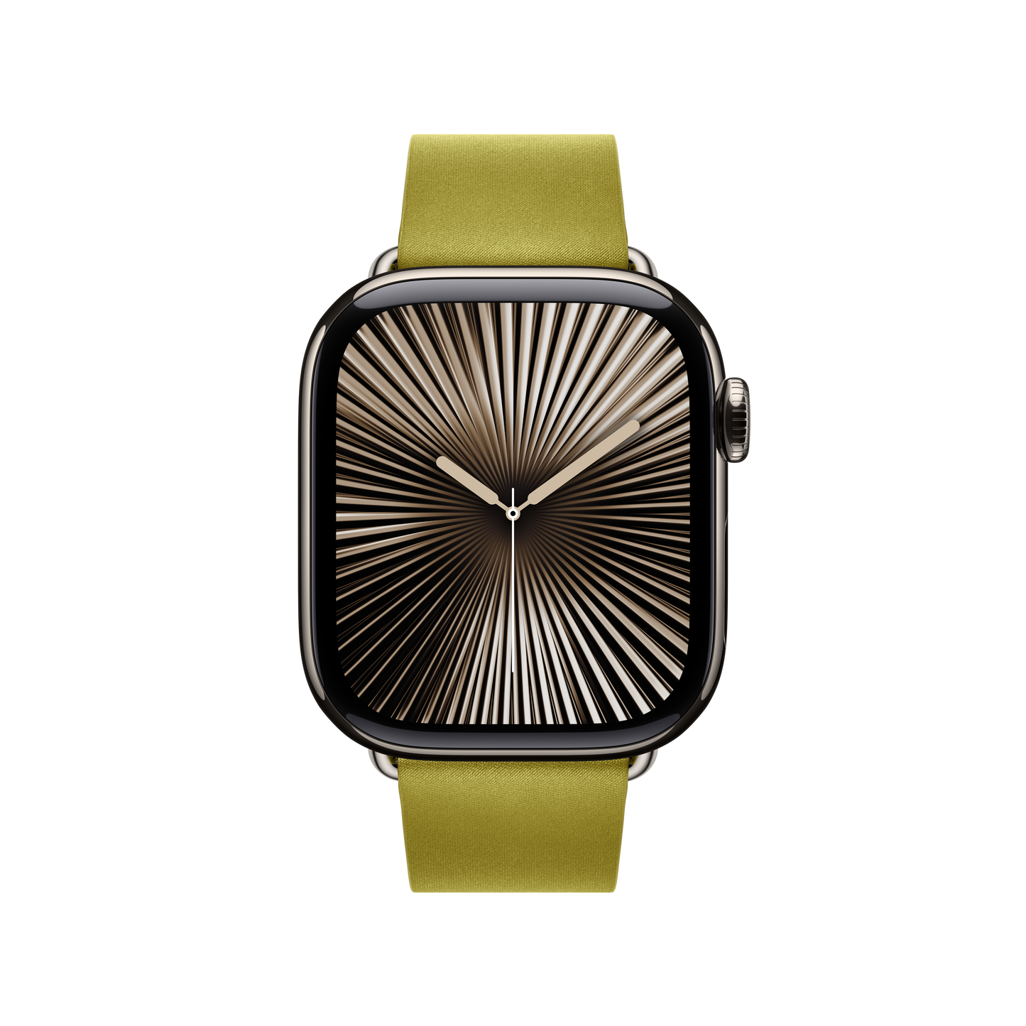 Apple Watch 38/40/41/42mm zelenožlutý řemínek s moderní přezkou – střední - iSTYLE CZ