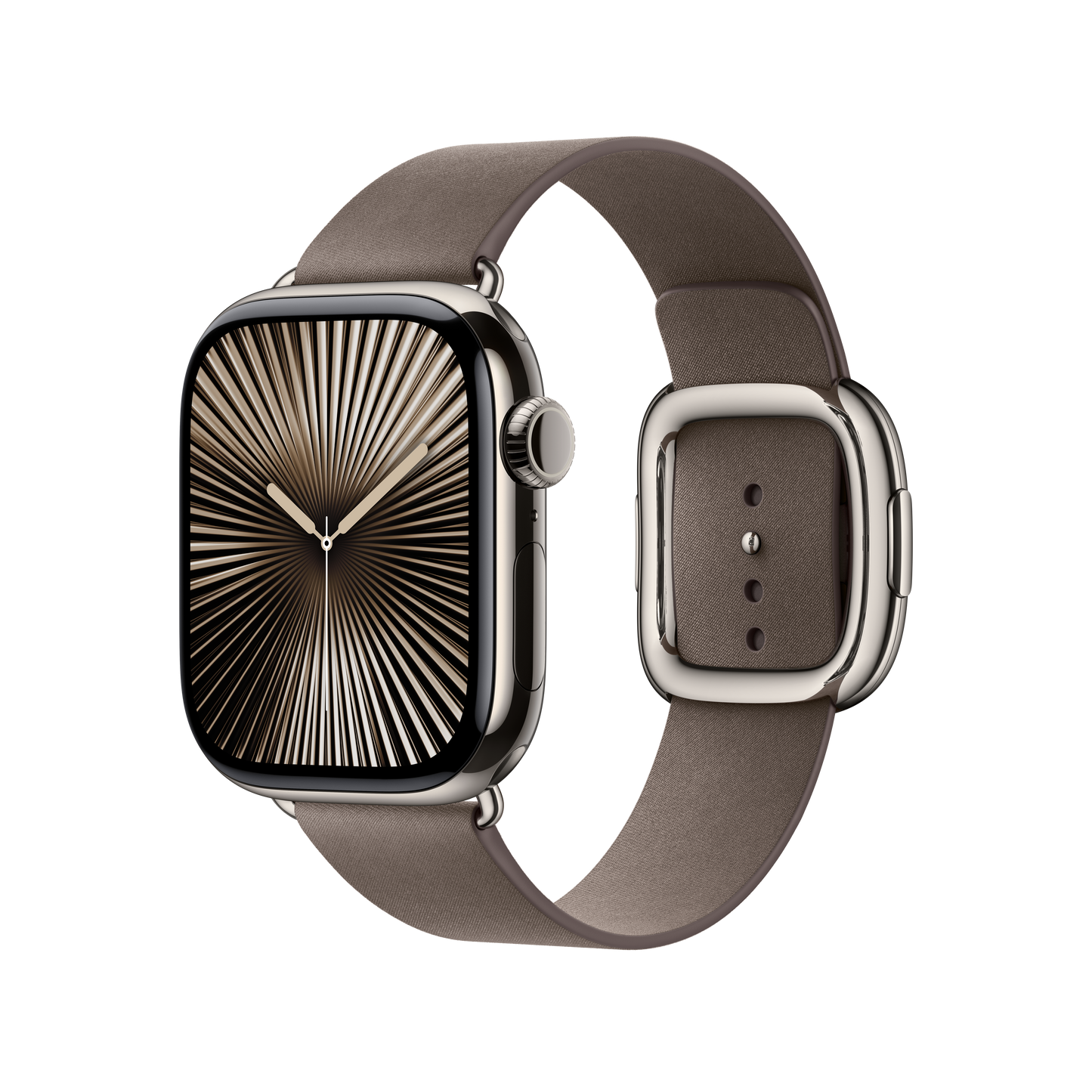Apple Watch 38/40/41/42mm šedohnědý řemínek s moderní přezkou – velký - iSTYLE CZ