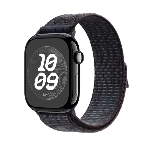 Apple Watch 44/45/46/49mm černo-modrý provlékací sportovní řemínek Nike - iSTYLE CZ