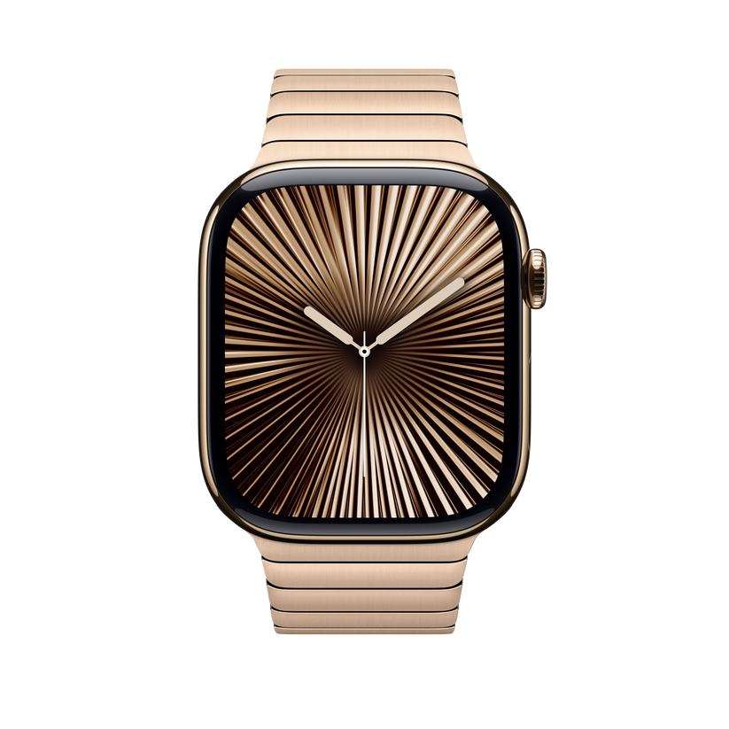 Apple Watch 44/45/46/49mm zlatý článkový tah - iSTYLE CZ