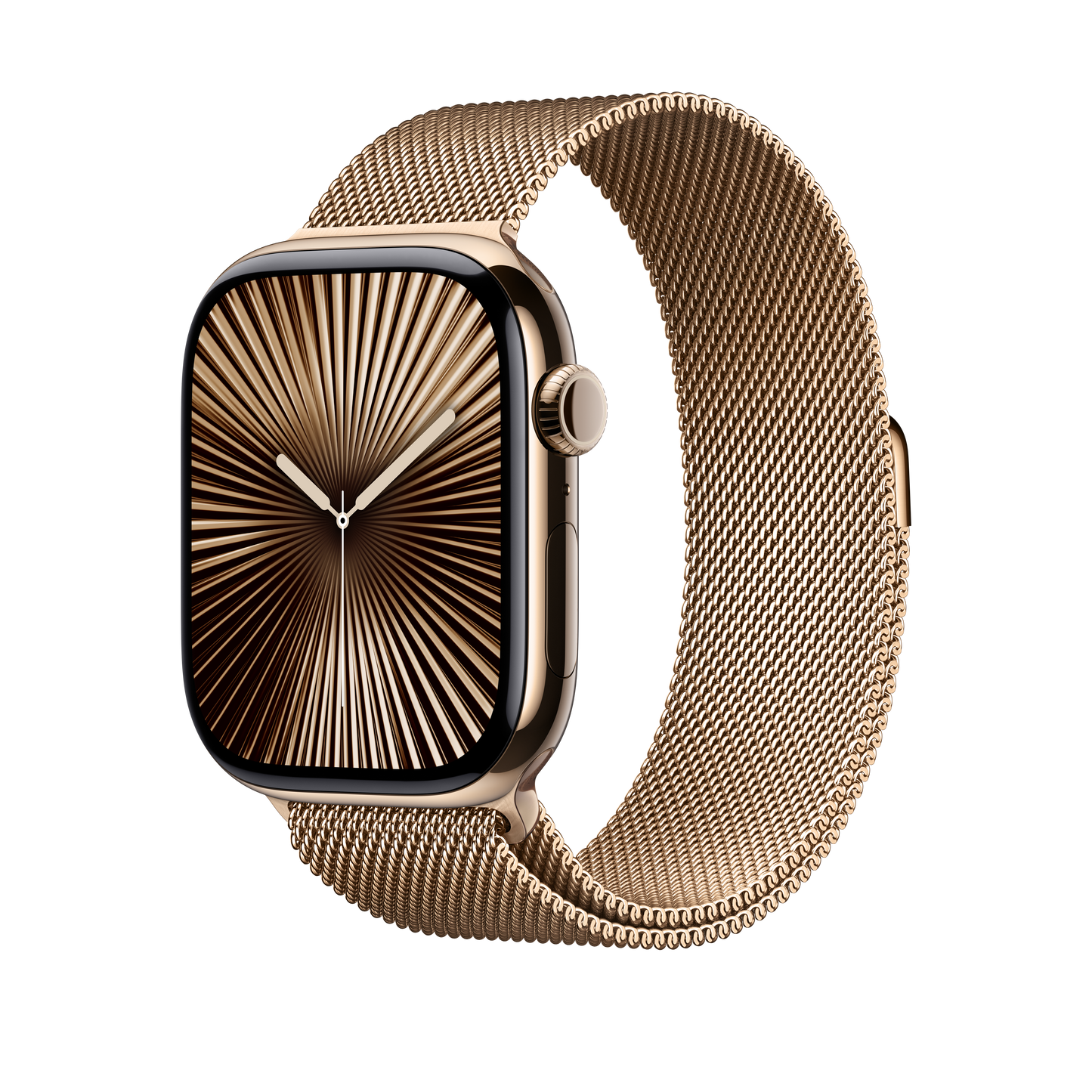Apple Watch 44/45/46/49mm zlatý milánský tah – S/M - iSTYLE CZ