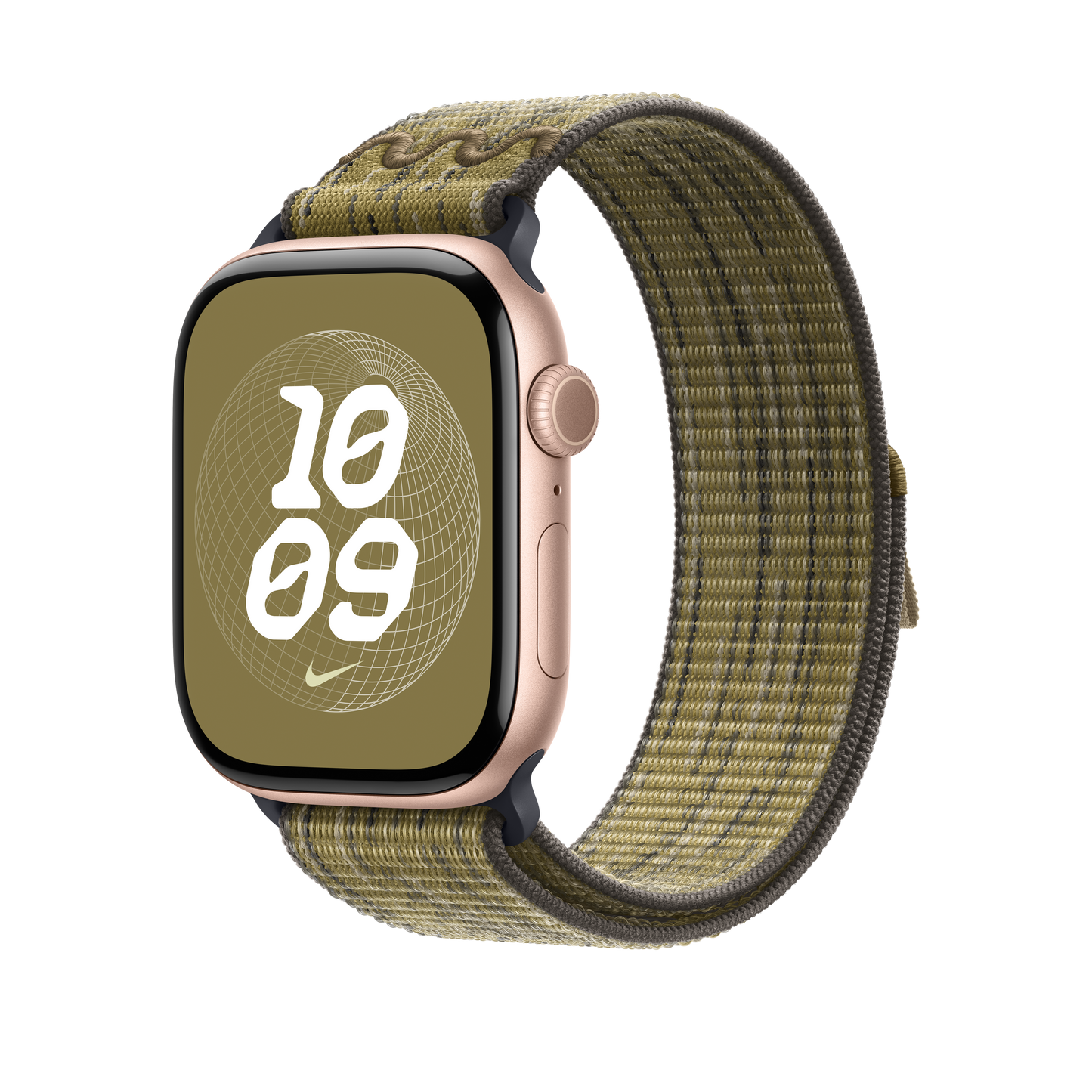 Apple Watch 44/45/46/49mm zeleno-šedý provlékací sportovní řemínek Nike - iSTYLE CZ